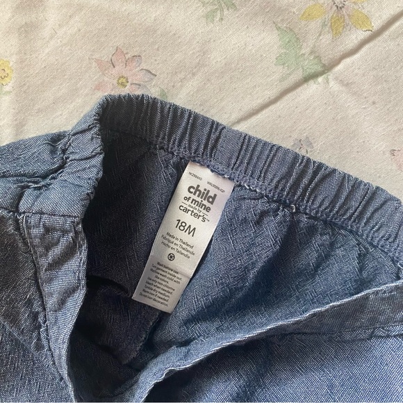 3/$12 - Carter’s Child of Mine Chambray Bubble Shorts 18m - Picture 9 of 9